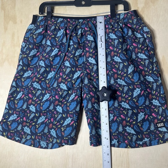 Saxx Cannonball Shorts Men’s Size Large Colorful Leaf Design - Picture 7 of 10